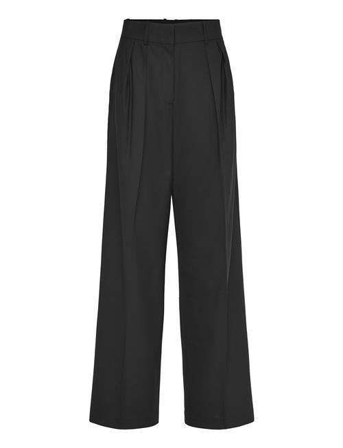 Wide Leg Wool-Blend Suit Pants Mango Black