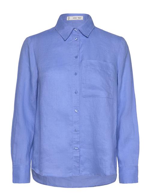 Pocket Linen Shirt Mango Blue