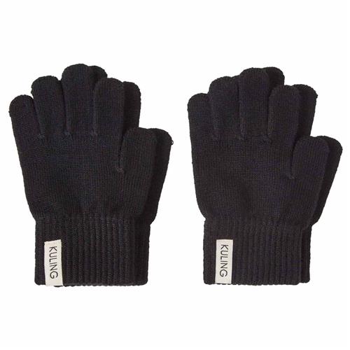 Kuling Magic 2-pak Handsker I Uld Always Black 2-4 Y  Sort  2-4 år  Unisex