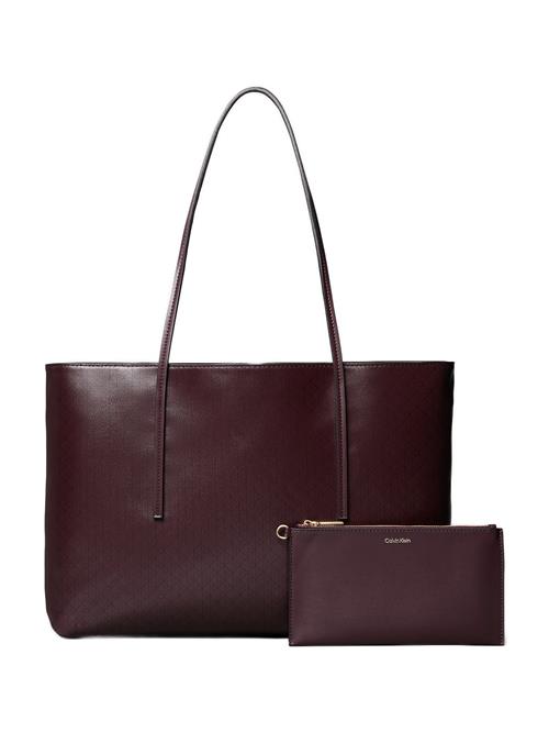 Calvin Klein Shopper  vinrød / sort