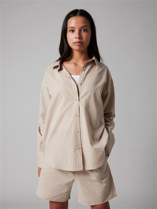 LMTD Bluse  beige / sort