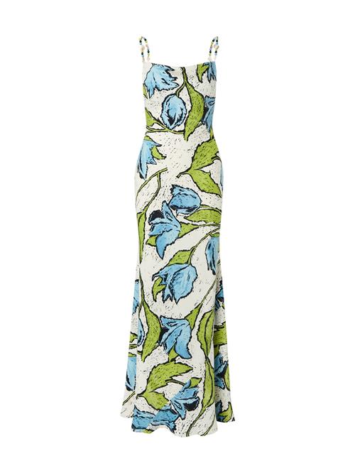 TOPSHOP Kjole  himmelblå / kiwi / sort / hvid