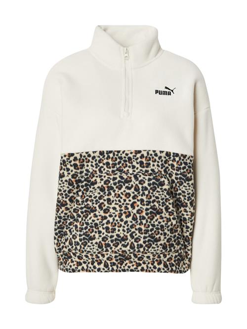 PUMA Sportspullover 'Ess'  brun / sort / hvid