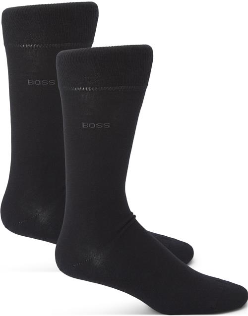 Hugo Boss 2-pak Soft Cotton Strømper