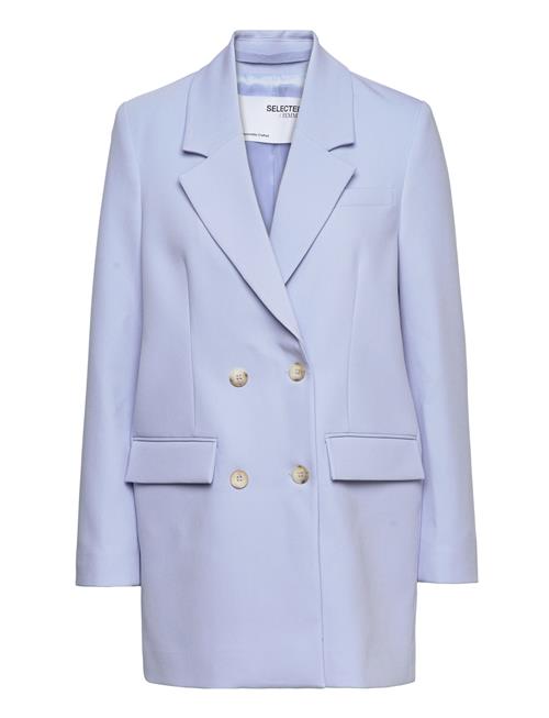 Se Slfnew Myla Ls Relaxed Blazer Noos Selected Blue ved Booztlet