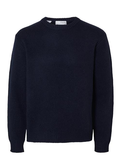 Slhcody Ls Knit Relaxed Crew Neck Noos Selected Homme Navy