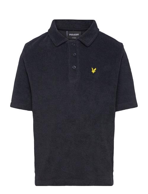 Towelling Polo Shirt Lyle & Scott Navy