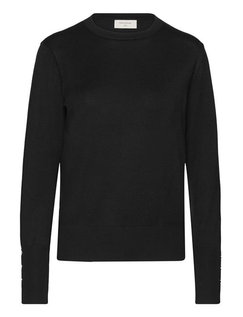 Pullover From Freequent In A Soft, Fine-Knit Material. The Pullover Has A Simple FREE/QUENT Black