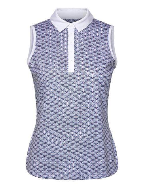 Se W Cloudspun Scallop Sl Polo PUMA Golf Blue ved Booztlet