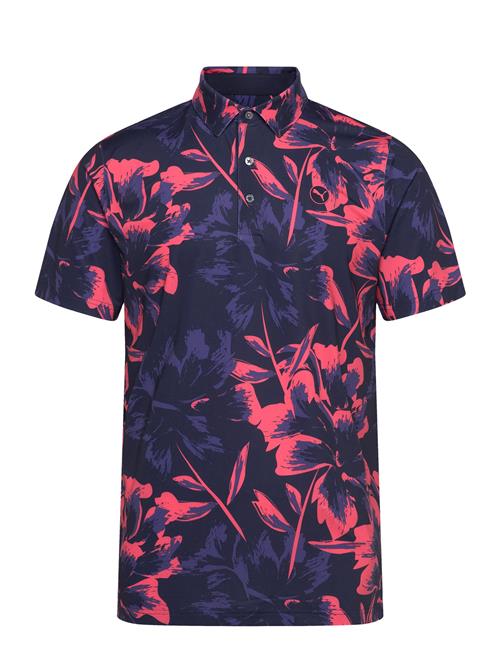 Mattr Broken Flower Polo - Lc PUMA Golf Navy