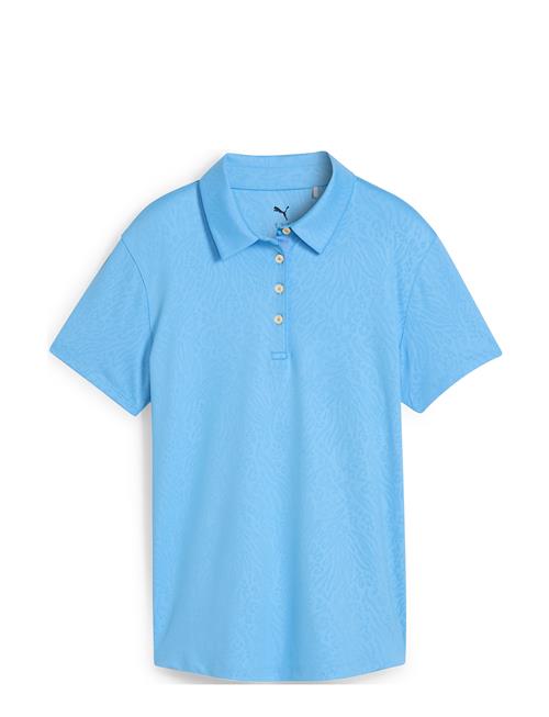 W Mattr Animal Deboss Ss Polo PUMA Golf Blue