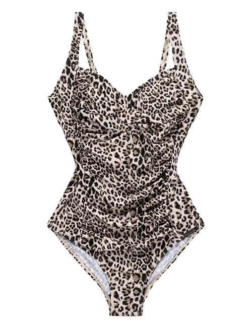 Leopard Potenza Swimsuit Panos Emporio Brown