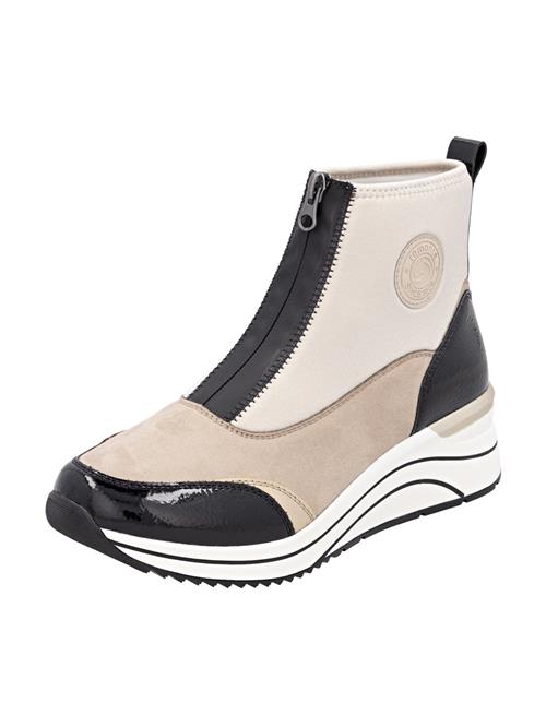 REMONTE Støvletter  beige / ecru / sort