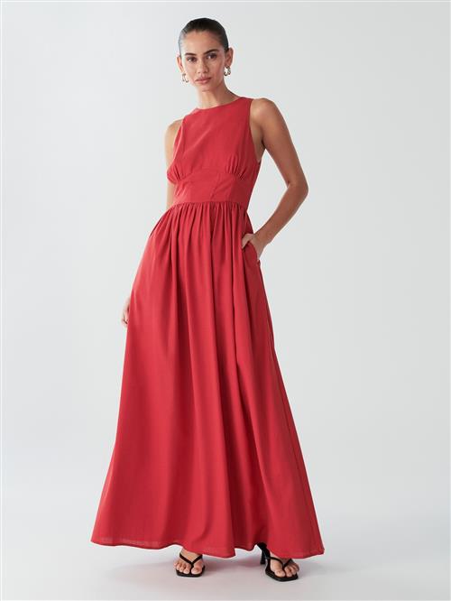 BWLDR Kjole 'SONA MAXI DRESS'  rød
