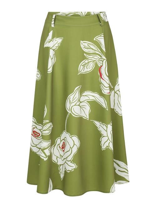 Guido Maria Kretschmer Women Nederdel 'Agathe'  elfenben / oliven / cranberry