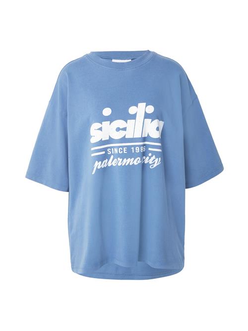 TOPSHOP Shirts 'Sicilia'  lyseblå / hvid
