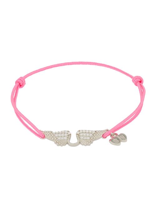 Zadig & Voltaire Armbånd 'LINK ROCK'  pink / sølv / transparent