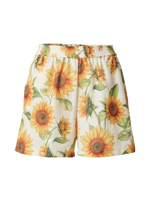 VERO MODA Bukser 'VMBIRDIE'  citron / honning / oliven / hvid