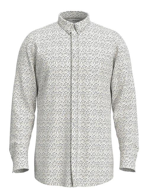 Slhslim-Ethan Shirt Ls Aop Noos Selected White