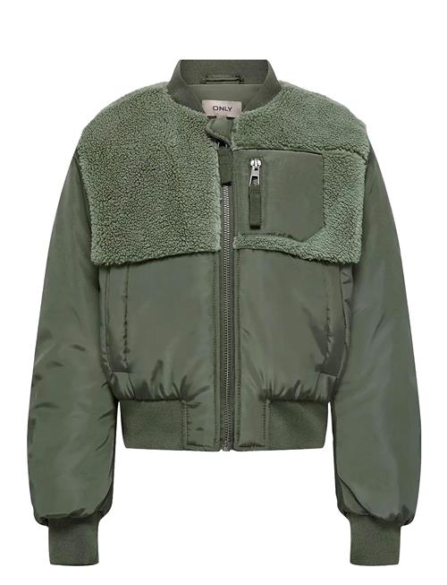Se Kogemmy Nylon Fleece Mix Bomber Cp Otw Kids Only Khaki ved Booztlet