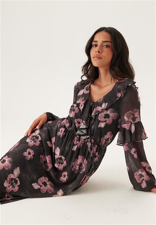 Happy Holly Mesh Frill Dress