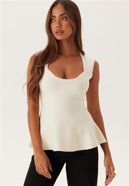 BUBBLEROOM Knitted Peplum Top