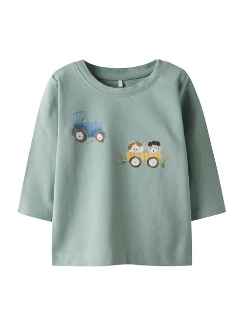 NAME IT Shirts 'NBMLANG'  navy / mørkebrun / gul / pastelgrøn