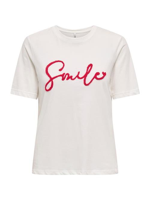 ONLY Shirts 'ONLKIKO'  brandrød / hvid
