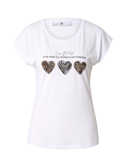 Se Hailys Shirts 'Sh44aron'  brokade / sort / sølv / hvid ved About You