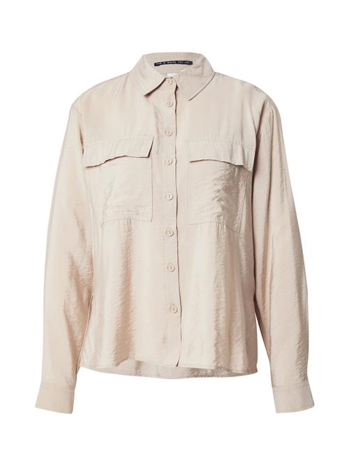 QS Bluse  uldhvid