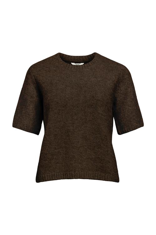 Aggia Kortærmet Strik Pullover - Sælbrun - M - Object