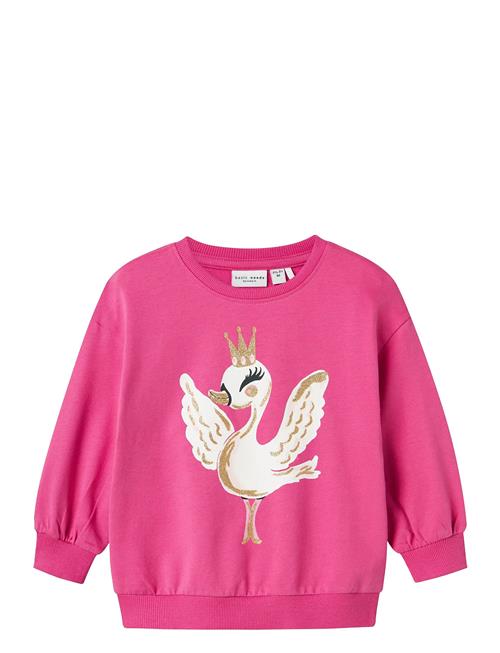 Nmfvalona Ls Long Boxy Sweat Unb Name It Pink