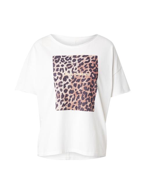 OUI Shirts  beige / sort / hvid