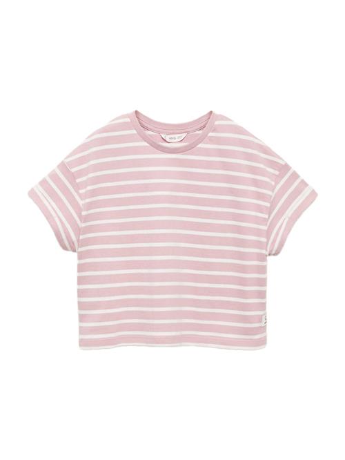 Se MANGO KIDS Bluser & t-shirts 'RITA'  lyserød / hvid ved About You