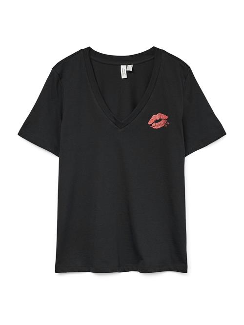 VERO MODA Shirts 'VMFEYOLA'  blodrød / sort