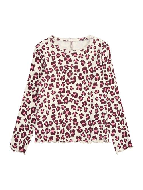 Se Only Mini Bluser & t-shirts 'KMGTRINNY'  creme / lyserød / burgunder ved About You