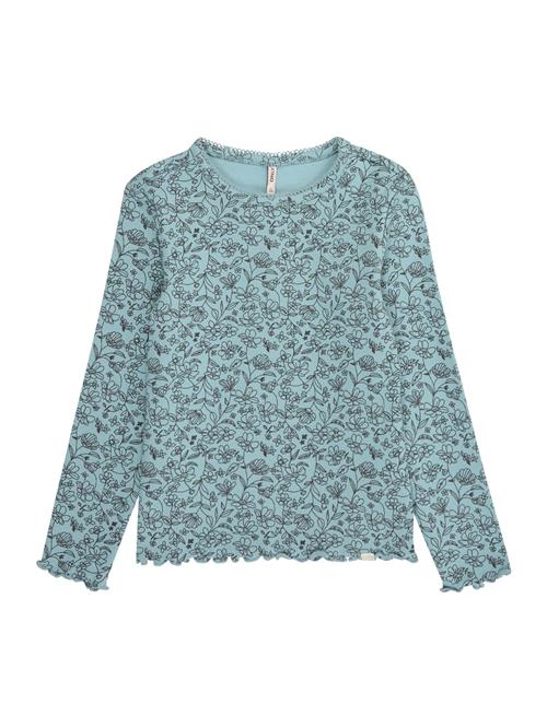 Only Mini Bluser & t-shirts 'KMGTRINNY'  cyanblå / sort
