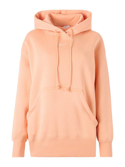 Nike Sportswear Sweatshirt 'Phoenix Fleece'  abrikos / hvid