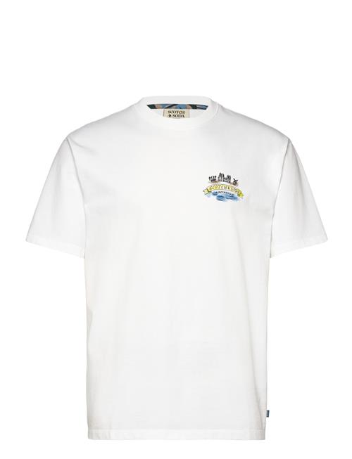 Front And Back Artwork Relaxed Fit T-Shirt Scotch & Soda White