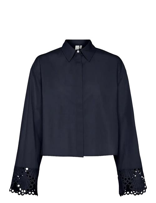 Yastrinity Ls Short Shirt S. YAS Navy