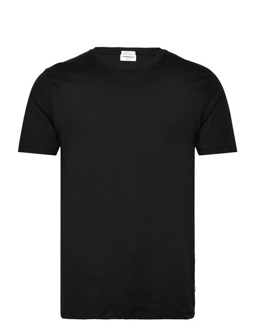 Organic Slub Yarn O-Neck Tee S/S Lindbergh Black