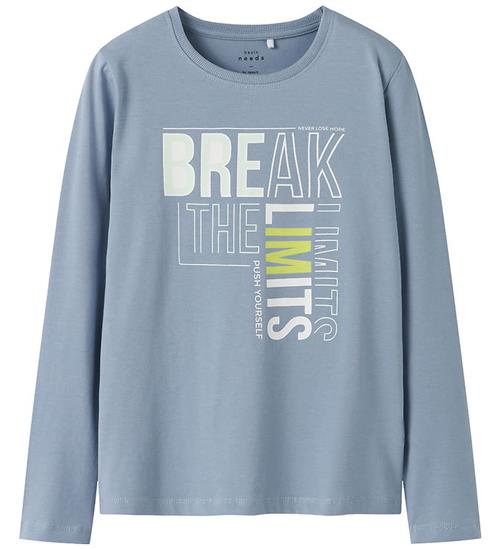 Name It T-shirt - NkmVux - Dusty Blue/Break The Limits