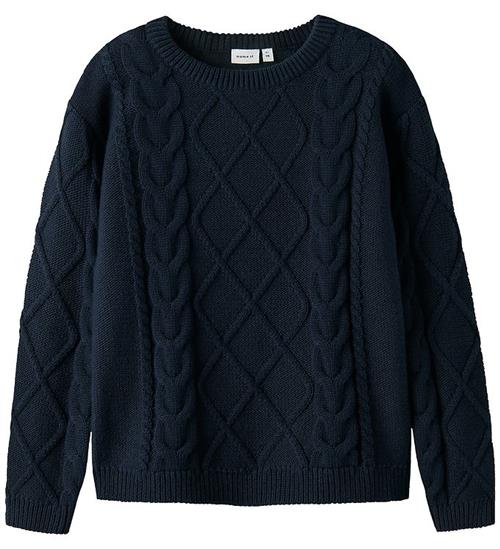Name It Bluse - Strik - NmmLyle - Navy Blazer