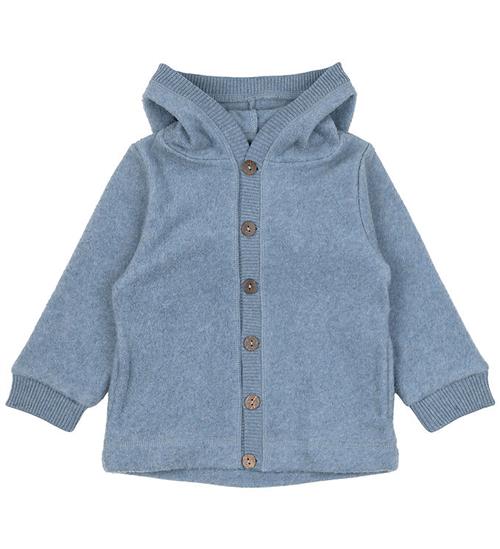 Mikk-Line Fleece Cardigan - Faded Denim Melange