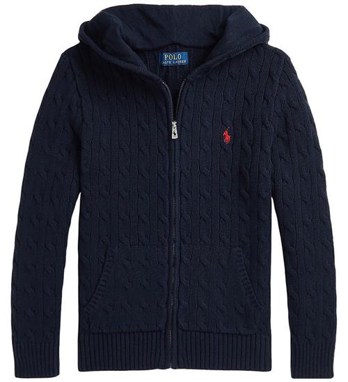 Se Polo Ralph Lauren Cardigan - Strik - Navy ved KidsWorld