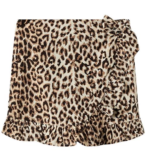 Name It Nederdel - NkfVinaya - Sort/Leopard