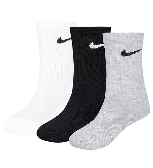 Se Nike Strømper - Cushioned - 3-Pak - Hvid/Sort/Grå ved KidsWorld