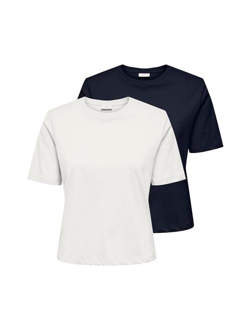 JDY Shirts 'JDYREX'  navy / hvid