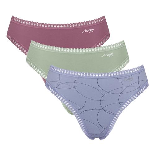 Se SLOGGI Slip  pastelgrøn / lavendel / hindbær ved About You