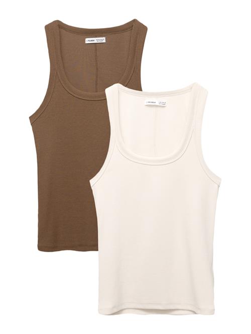 Pull&Bear Overdel  creme / brun